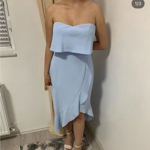 Xscape Women's Strapless Ruffle Cocktail Dress